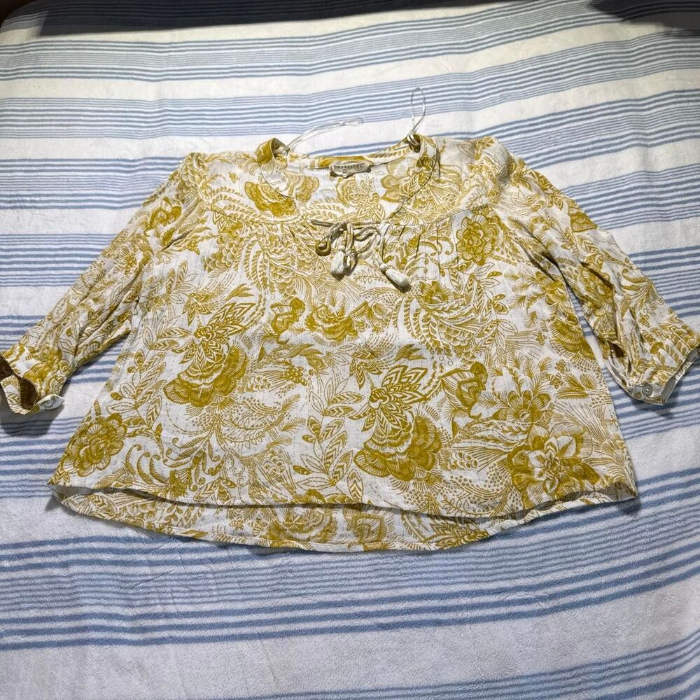 Lovestitch Women's Yellow and Green Blouse